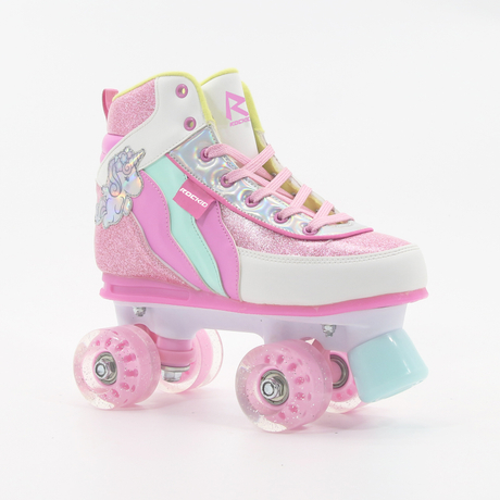 Neue Mode Glitter Unicorn Kid's Quad Roller Skates