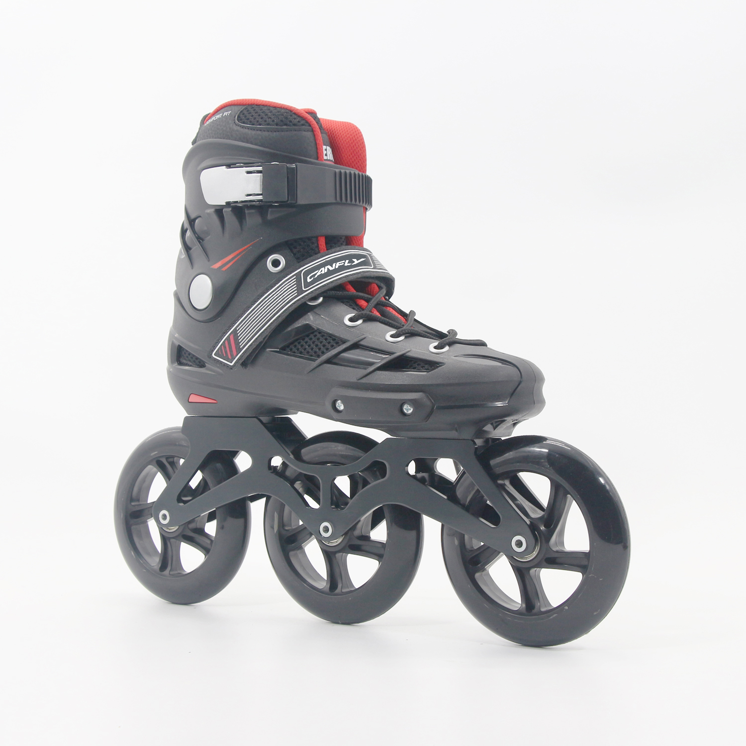 3 * 125mm Räder Freestyle städtische Slalom-Skates mit CNC-Chase