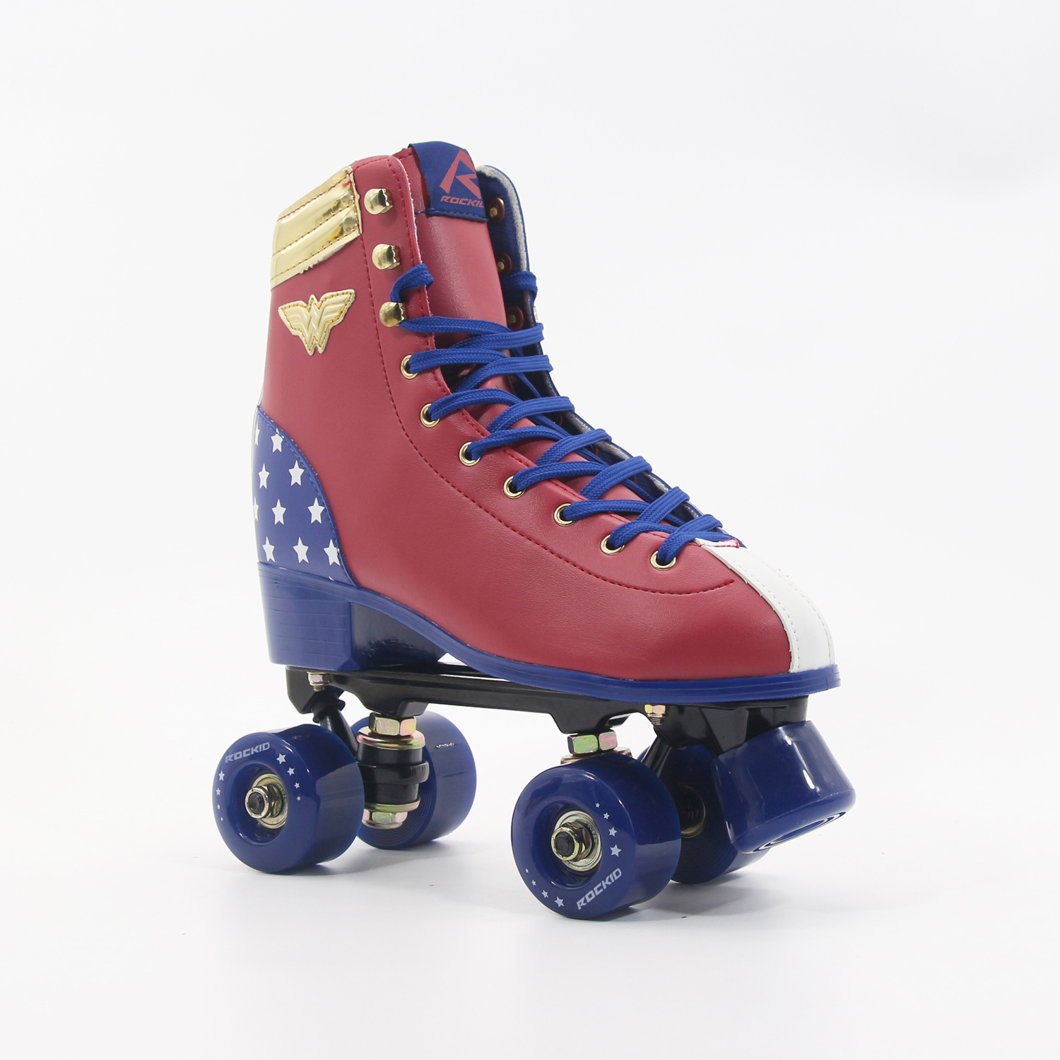 Performance-Quad-Skates rot / blau für Junge
