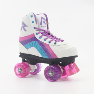 Traditionelle 4 Räder Glitter Kid's Disco Quad Roller Skates