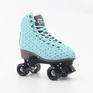 Anmutige Quad-Skates hellblau für Mädchen